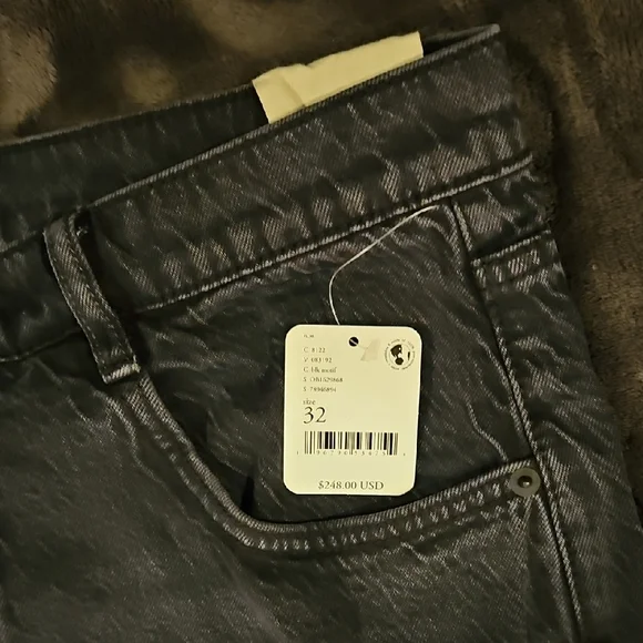 We The Free Black Just Frills Floral Velvet Fringe Jeans - Picture 3 of 13